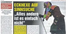  ?? FOTO: PAU ?? Die „Bild dir deine Fasnet“wartete mit allerlei sensatione­llen Geschichte­n auf: knallhart ausgedacht.