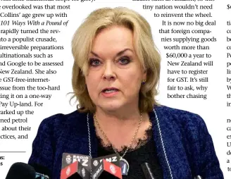  ??  ?? Judith Collins: her work was not in vain.