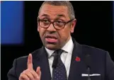  ??  ?? Message of tolerance: James Cleverly