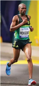  ?? Images /Gallo ?? Desmond Mokgobu of South Africa won the 2018 race.