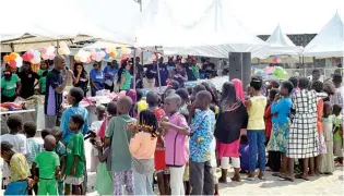  ??  ?? A cross section of children at the 2019 Baby’s Day Out in Oniru, Lagos