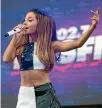  ??  ?? Ariana Grande played one New Zealand show at Auckland’s Spark Arena last night.