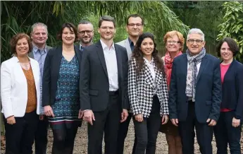  ??  ?? De gauche à droite : Andréa Caro Gomez, Michel Cappellett­i, Sandrine Lagarde, Jacques Zamuner, Arnaud Hilion, Stéphane Gonzales, Lucie Fournel, Jeannine Meignan, Rodolphe Portolès, Laetitia Desguers