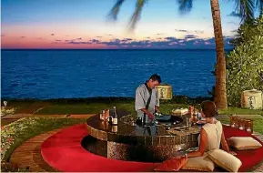  ?? PHOTOS: ONE&ONLY REETHI RAH ?? Japanese teppanyaki under the stars.