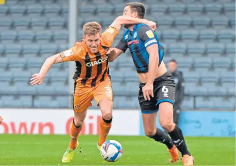  ??  ?? Greg Docherty hopes to do enough with club side Hull City to push himself into Steve Clarke’s Scotland squad.