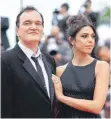  ?? FOTO: DPA ?? Regisseur Quentin Tarantino und seine Frau Daniela Pick auf dem roten Teppich.