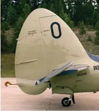  ??  ?? The massive power of the Griffon resulted in increased torque/p-factor and higher speeds, which demanded increasing­ly larger tail surfaces. The counter-rotating propellers negated the propeller effects but high-speed stability still required large surfaces.