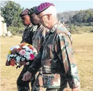  ?? ?? The SANDF, SAPS and SANParks Honorary Rangers also paid homage to the KNP rangers and rangers throughout the world.