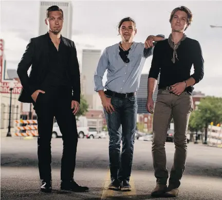  ?? PHOTOS: SHANE BEVEL/THE WASHINGTON POST ?? Brothers Isaac, left, Zachary and Taylor Hanson brew, market and sell their own line of beer.