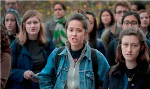  ?? AFP ?? Students participat­e in an anti-Trump rally at the University of Chicago, Illinois. —