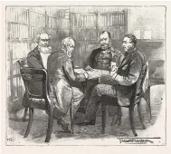  ??  ?? Right: 1893 engraving of a member whist party at the Athenaeum Club in Pall Mall, showing Anthony Trollope, Abraham Hayward, WE Forster and Sir George Jessel