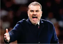  ?? ?? FAIR SHOUT: Postecoglo­u wants Spurs to challenge