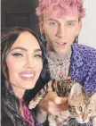  ?? ?? Megan Fox with Machine Gun Kelly. Picture: Instagram