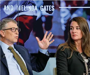  ?? REUTERS ?? Bill und Melinda Gates lassen sich nach 27 Jahren Ehe scheiden.