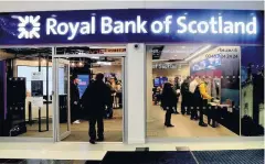  ??  ?? New location RBS has moved branch from Port Street to the Thistle centre