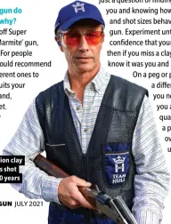  ??  ?? Matt is a champion clay shooter who has shot for Britain for 30 years