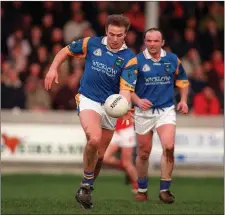  ??  ?? Wicklow’s Fergus Daly gave an exhibition of high-fielding in 1989.