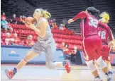  ?? ROBERTO E. ROSALES/JOURNAL ?? UNM’s Jaisa Nunn, left, has become an important factor this season. She averages 10 points and 6.8 rebounds a game and will be key tonight against Utah State.