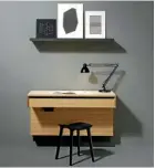  ?? SANWA COMPANY/YOURIE ?? The kitchen transforme­d into a desk for the space-deprived.