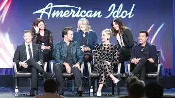  ??  ?? ‘American Idol’ is back for its 16th season premiere, this time on ABC. • (Back, left to right) Jennifer Mullin,Trish Kinane, Megan Michaels Wolflick, (front, left to right) Ryan Seacrest, Luke Bryan, Katy Perry and Lionel Richie.