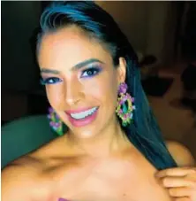  ??  ?? Lizbeth Santos ha acumulado experienci­a en la televisón