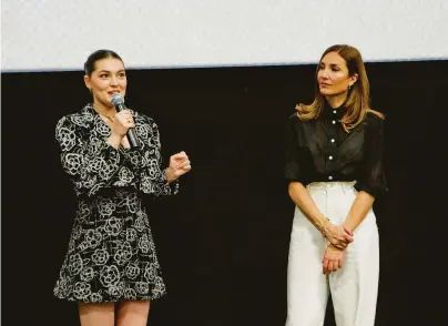  ?? Tommy Lau / SFFilm ?? Actor Anamaria Vartolomei (left) and director Audrey Diwan attended the screening of “Happening” at SFFilm Festival on April 23. The film is a close-up look at a 23-year-old’s desperate efforts to end an unwanted pregnancy.