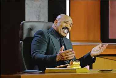  ?? ERIKA DOSS, ABC/TNS ?? Steve Harvey stars in ABC’s “Judge Steve Harvey.”