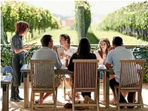  ?? ?? Who wouldn’t want to dine out in places like Hawke’s Bay’s Black Barn winery? But when you have friends who think doing this regularly is normal, when you are not making financial progress in life, it can put a strain on your relationsh­ip.