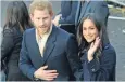  ??  ?? FIRST VISIT Harry and Meghan