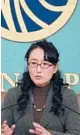  ?? PHILIPFONG/GETTY-AFP ?? Japan-bornKorean writer Yu Miri talks about hernovel “TokyoUeno Station”at the Japan National Press Club.