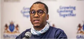  ?? /Gallo Images ?? Former Gauteng health MEC Bandile Masuku is challengin­g his party’s decision that he must step aside.