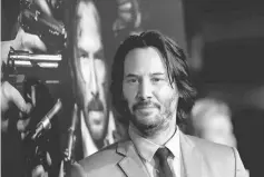  ??  ?? Keanu Reeves poses at the premiere of the movie ‘John Wick: Chapter 2’ in Los Angeles, California US, last month. — Reuters file photo