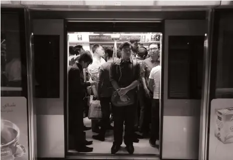  ?? Pawan Singh / The National ?? The Dubai Metro has been a phenomenal success and is set to expand with the launch of the Blue Line