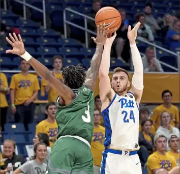  ??  ?? Transfer Ryan Murphy is the most likely candidate to add to Pitt’s depth as a 3-point shooting team. He once shot 40% from 3-point range playing for Charlotte.