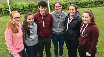  ??  ?? Intermedia­te School Killorglin Leaving Certificat­e students Hannah Joy, Killorglin; Etain O’Meara, Caragh Lake; Darragh McKeefry, Cromane, Fiona Doyle, Beaufort, Sinead O’Neill, Cromane and Sadhbh O’Shaughness­y, Killorglin on Monday. Photo: Michelle...