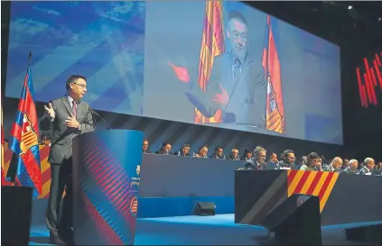  ??  ?? El presidente Josep Maria Bartomeu presidirá este encuentro de peñas previa al Trofeo Joan Gamper. El máximo dirigente azulgrana tendrá la oportunida­d de dirigirse a los peñistas y hablarles de la actualidad azulgrana