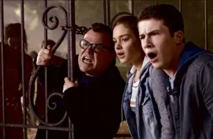  ??  ?? “GOOSEBUMPS” costars (from left) Jack Black, Odeya Rush, Dylan
Minnette