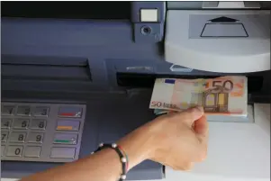  ??  ?? Public may well be facing a charge of €3 to €4 euro to use an ATM soon.