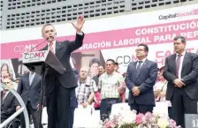  ??  ?? El jefe de Gobierno, Miguel Ángel Mancera, advirtió que acudirá a la Cámara de Diputados para defender los recursos que se recortaron a la capital.