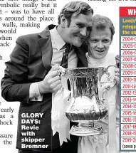  ??  ?? GLORY DAYS: Revie with skipper Bremner