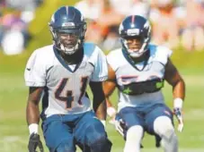  ?? Joe Amon, The Denver Post ?? The Broncos are counting on rookie Isaac Yiadom, left, to be a reliable option as their third cornerback.