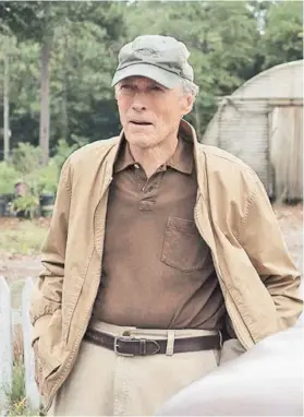  ??  ?? Clint Eastwood protagoniz­ó y dirigió La mula (2018).