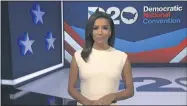  ?? UGC VIA THE ASSOCIATED PRESS ?? In this image from video, Eva Longoria, serving as moderator, speaks during the first night of the Democratic National Convention on Monday, Aug. 17.