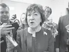  ?? SCOTT APPLEWHITE/ AP ?? Sen. Susan Collins J.