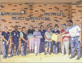  ?? PHOTO: SUPPLIED ?? Narromine Hospital Staff and Auxiliary members had a great time drawing the recent Easter raffle.