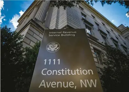  ?? KENT NISHIMURA/TNS ?? The Internal Revenue Service building is seen on Aug. 18, 2022, in Washington, D.C.