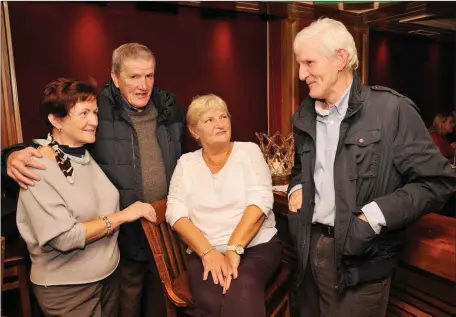  ?? Photo by Declan Malone ?? Dingle joiner John O’Connor (right) with his brother Micheál and sisters Nuala and Angela at the launch of his book ‘Craftsman Furniture From a Dingle Workshop’ in the Dingle Bay Hotel on Friday night.