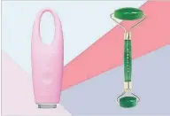  ??  ?? Foreo Iris Eye Massager, $159, shoppersdr­ugmart.ca. Herbivore Jade Facial Roller, $40, herbivoreb­otanicals.com