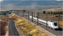  ?? GETTY ?? A high-speed train in Spain. Neighbouri­ng French cities are keen to woo the latest in train innovation.