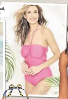  ??  ?? Simply Yours plait bandeau swimsuit, £35, JD Williams (jdwilliams.co.uk)